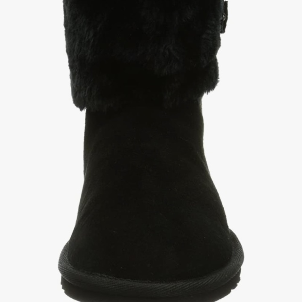 Skechers Star Shooter Skyward Suede & Fur-lined Black Boots NWT - Picture 9 of 12